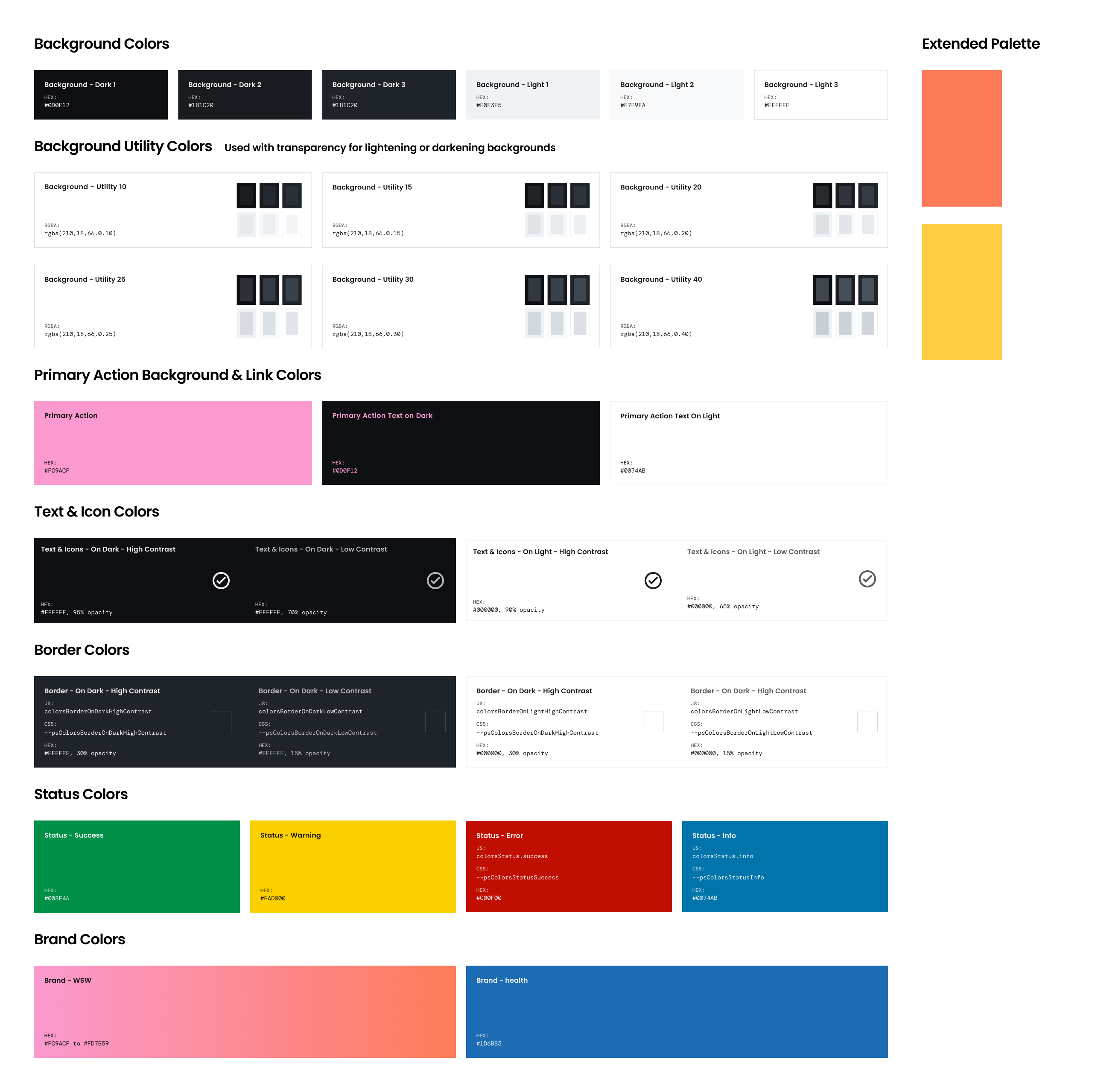 Design systems colors